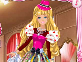 barbie's valentine's patchwork dress