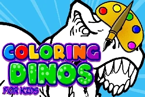 coloring dinos for kids