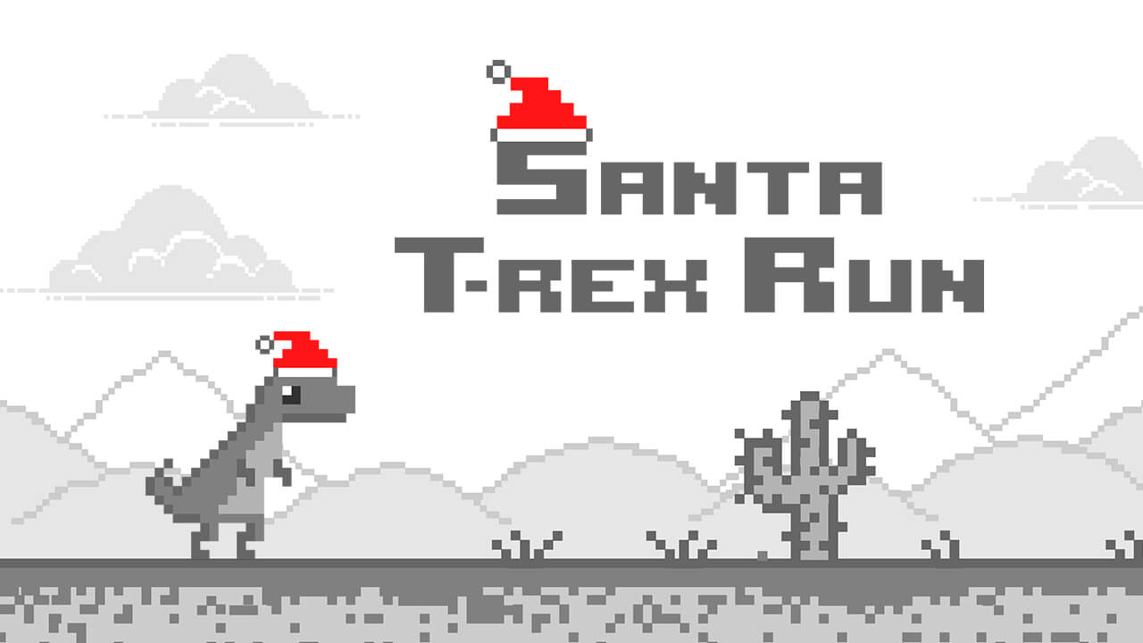 santa t-rex run 