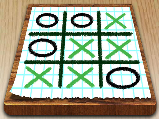 tic tac toe paper note